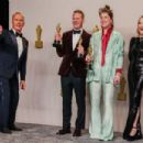 Michael Keaton and Catherine O'Hara with The Winners James Price and Shona Heath- The 96th Annual Academy Awards (2024)