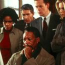 Craig March, Kim Hawthorne, Morgan Freeman, Charles Anderson, Dylan Baker and Monica Potter in Paramount's Along Came A Spider - 2001