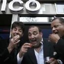 Boston: From left to right: Danny Terrio, Nick Varano and Tiny Tavares celebrate the opening of Nico.
