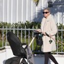 Heather Rae El Moussa – Seen with her son in Newport Beach – California