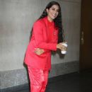 Lilly Singh – In a Vibrant red suit at NBC’s Today Show in New York
