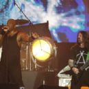 Derrick Green of Sepultura performs at Palco Mundo at Cidade do Rock on October 4, 2019 in Rio de Janeiro, Brazil