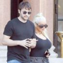 Christina Aguilera – With Matthew Rutler shopping candids in France
