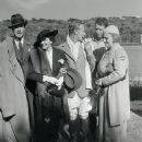 Claudette Colbert, Leslie Howard, Ruth Martin (Mrs. Howard) and Aiden Roark