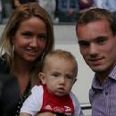 Wesley Sneijder and Ramona Streekstra