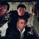 Don Cheadle, Shaobo Qin, George Clooney and Casey Affleck in Warner Brothers' Ocean's Eleven - 2001