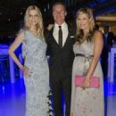 (L-R) Tanja Buelter, David Coulthard and Verena Wriedt attend the presentation of the new 'S-Klasse' at Mercedes Welt on June 13, 2013 in Berlin, Germany