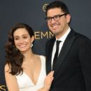 Emmy Rossum and Sam Esmail At The 68th Primetime Emmy Awards - Arrivals (2016)
