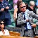 Wimbledon 2019: David Coulthard and glamorous wife Karen put on a stylish display as they take their places in Centre Court's Royal Box