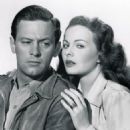 William Holden and Jeanne Crain
