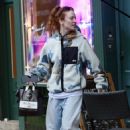 Jess Glynne – With her father Laurence enjoying some Christmas shopping in Primrose Hill