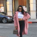 Durrani Popal in Long Coat – Out in Beverly Hills
