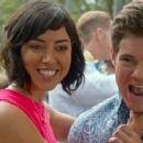 Aubrey Plaza and Adam Devine