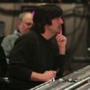 THOMAS NEWMAN. Composer Thomas Newman directs the orchestra during the WALL•E film music scoring session at Barbra Streisand Scoring Stage at Sony Picture Studios on March 19, 2008 in Culver City, Calif. (Photo by Deborah Coleman / Pixar) '©Disney/PIX
