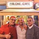 Roberto Malone (Roberto Pipino), Mike Angelo (Mickael Di Capua) and Alban Ceray (Alban Seggiaro Raybaud) in Malone Cafe - Cannes, France - February 28, 2015