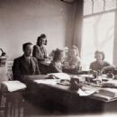 Victor Kugler with Bep, Miep and Esther and Pien in the Opekta office