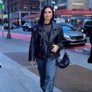 Demi Lovato – Wear oversized jeans for a dinner at Nobu with friends in New York