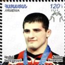 Armenian male sport wrestlers