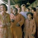 In order “to build character,” the boys at Camp Green Lake – (left to right) Stanley (Shia LaBeouf), Armpit (Byron Cotton), ZigZag (Max Kasch), Magnet (Miguel Castro), Squid (Jake M. Smith), Zero (Khleo Thomas), and X-Ray (Brenden Jeffer