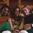 3 on a couch. L to R: Darryl Stephens as Andrew, Jonathon Trent as Joey and Derek Magyar as X in Q. Allan Brocka drama movie 'Boy Culture'