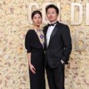 Joana Pak and Steven Yeun- 81st Golden Globe Awards (2024)
