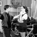 Director Bruce McCulloch with Molly Shannon on the set of Superstar - 10/99
