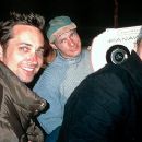 Scott McGehee (writer/director/producer), Giles Nuttgens (cinematographer) and David Siegel (writer/diretor/producer) on the set of Fox Searchlight's The Deep End - 2001