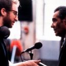 Director James Gray and Victor Arnold on the set of Miramax's The Yards - 2000