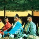 Akira Terao as Taro, Jinpachi Nezu as Jiro, Daisuke Ryu as Saburo, Kazuo Kato as Ikoma and Masayuki Yui as Tango in Akira Kurosawa's Ran - 1985, re-released by Winstar in 2000