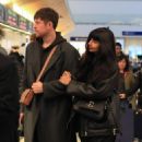 Jameela Jamil – Seen with boyfriend James Blake as they catch a flight out of Los Angeles