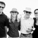 Executive producer Guy Riedel and producers Mary Jane Ufland, Harry Ufland, and Rachel Pfeffer on the set of Touchstone's crazy/beautiful - 2001