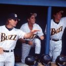 Scott Bakula, Walton Goggins and Takaaki Ishibashi in Warner Brothers' Major League: Back To The Minors - 1998