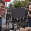 Director Nicholas Stoller, Rodney Rothman and Judd Apatow on the set of Get Him to the Greek.