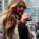 Singer Thalia – Stops by Rockefeller Plaza In New York