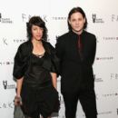 Musicians Carla Azar (L) and Jack White attend the 'Frank' premiere at Sunshine Landmark on August 5, 2014 in New York City
