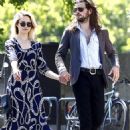 Dianna Agron & Sons singer Winston Marshall spotted out for a stroll in Paris on Monday, July 6,2015