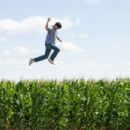 15 Year Old Clark Kent (STEPHAN BENDER) leaps above the cornfields in a scene from Warner Bros. Pictures’ and Legendary Pictures’ action adventure Superman Returns. Photo by David James