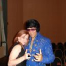 With Elvis impersonator at charity event in Louisville, KY