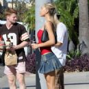 Alexis Ren – On a coffee run at Alfreds in Studio City