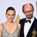 Daisy Ridley and Producer James Gay-Rees - The 88th Annual Academy Awards - Press Room (2016)