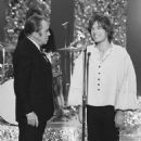 Mick with Ed Sullivan at the end of the Stones' performance of "Gimme Shelter" on what would be their last appearance on The Ed Sullivan show