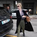 Eva Herzigova Arrives at Her Hotel in Milan