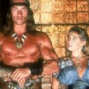 Arnold Schwarzenegger and Olivia d'Abo