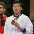 Kazakhstani male taekwondo practitioners