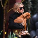 Julianne Hough – Seen with her dog Sunny in a SoHo – New York