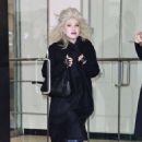 Cyndi Lauper – Exits the Drew Barrymore Show in New York