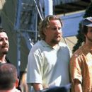 Left to right: Cinematographer Robert Brinkmann and Directors/Screenwriters Larry Karaszewski and Scott Alexander on the set of Universal's comedy Screwed - 2000