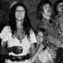 Maureen, Carmen and Karac Plant at the Led Zeppelin's US tour, published June 12 1977
