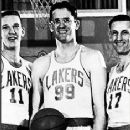 1950 Lakers Billy Hasset, George Mikan & Jim Pollard