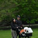 Eliza Doolittle – On a a stroll with her newborn baby in North London